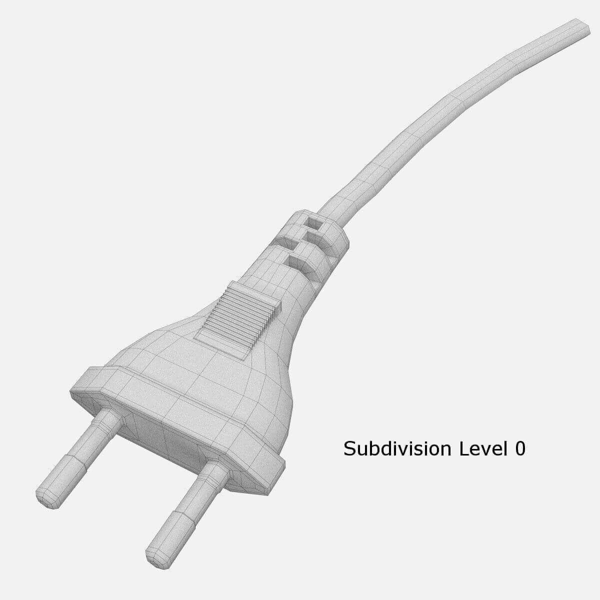 Two Pin Plug 3D Model