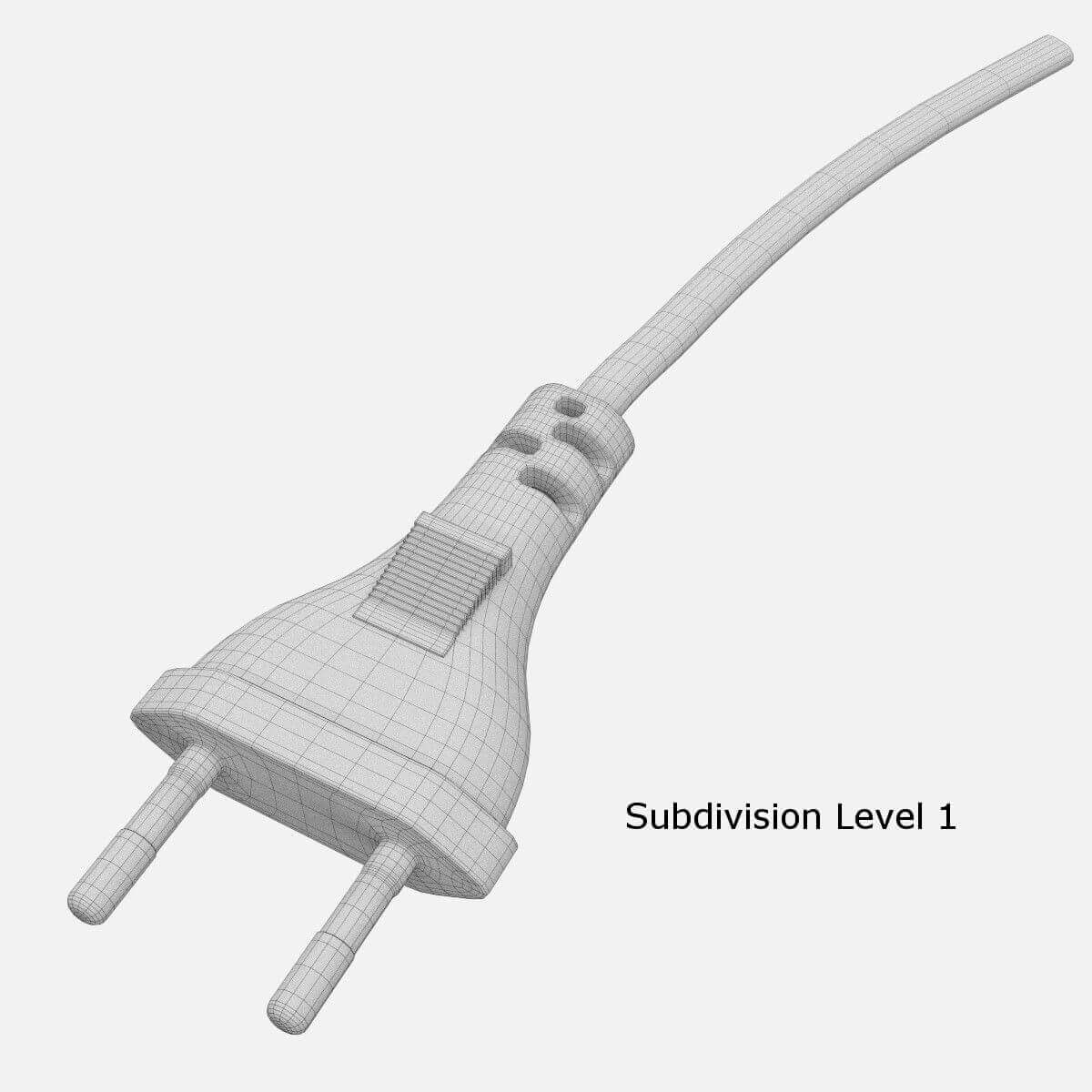 Two Pin Plug 3D Model