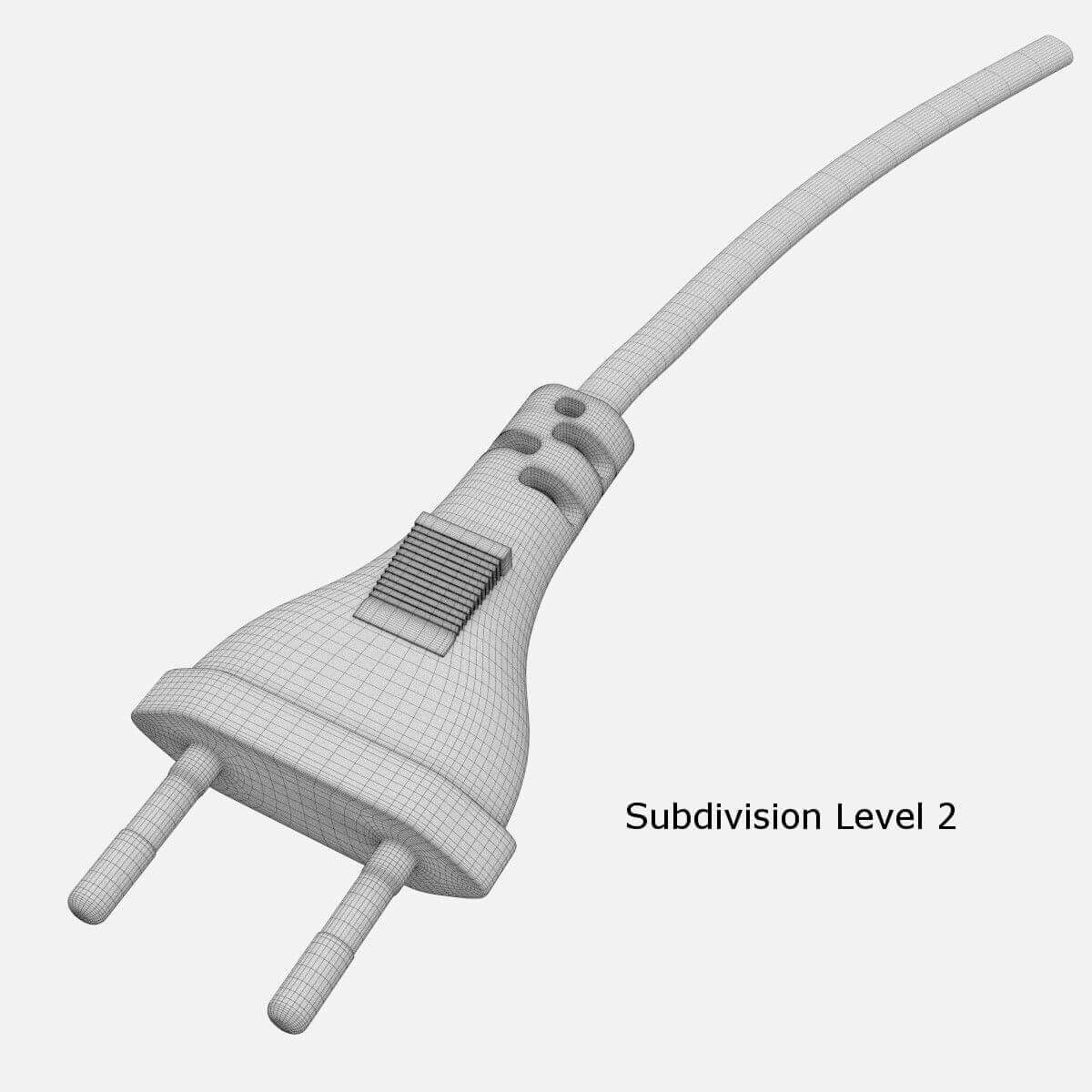 Two Pin Plug 3D Model