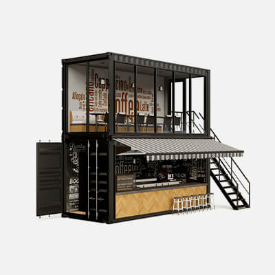 Multilevel Container Cafe