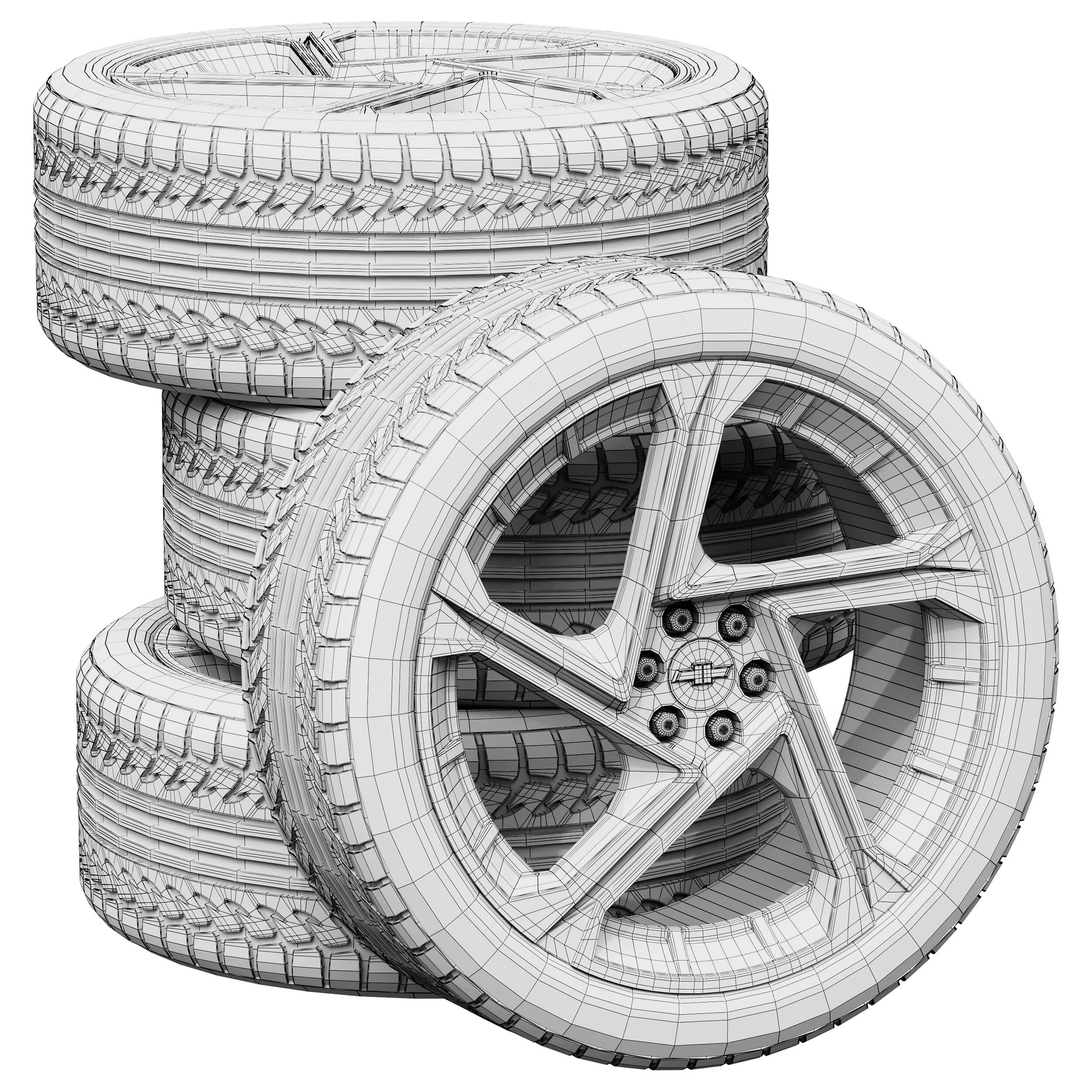 Chevrolet Tires 3D Model