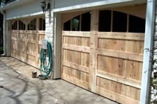 custom cedar wood garage doors