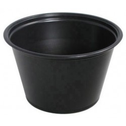 Portion Cups - Black - 4 oz