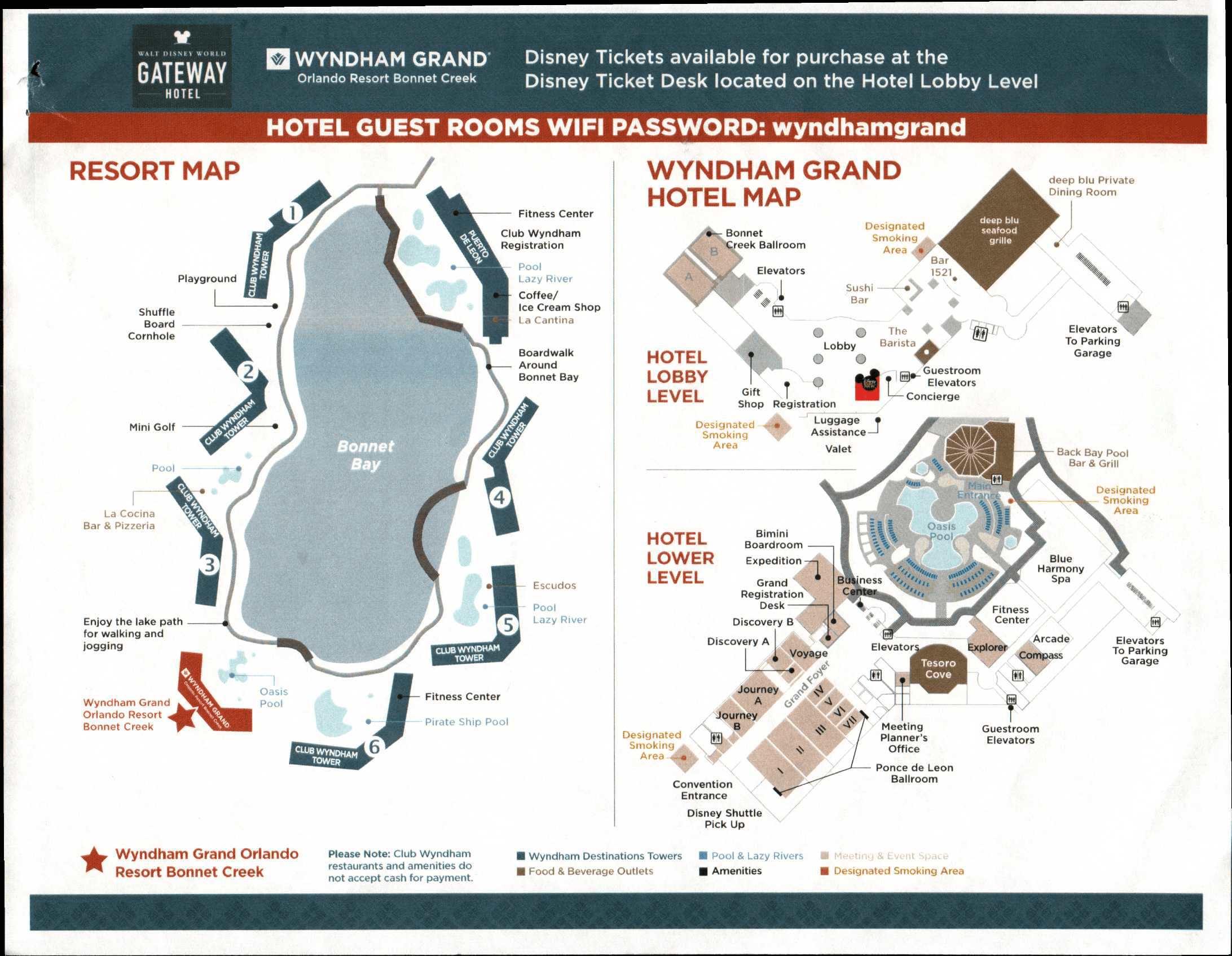 Map Of Wyndham Bonnet Creek - Xenia Karoline