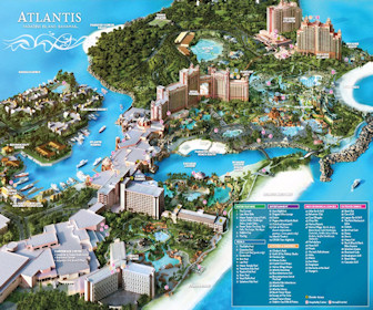 Resort Map | Atlantis Paradise Island | Bahamas