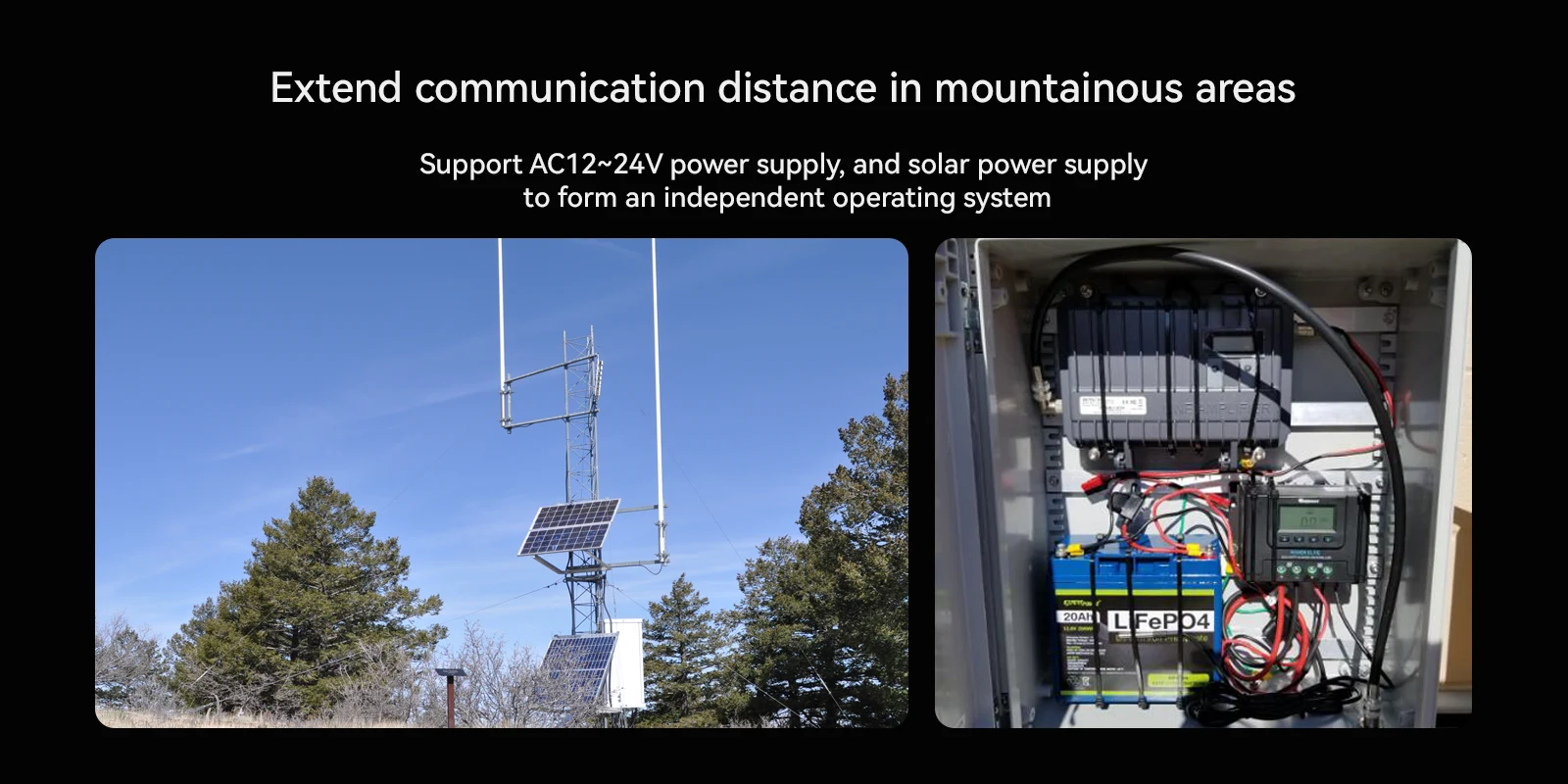 Extend communication distance in mountainous areas