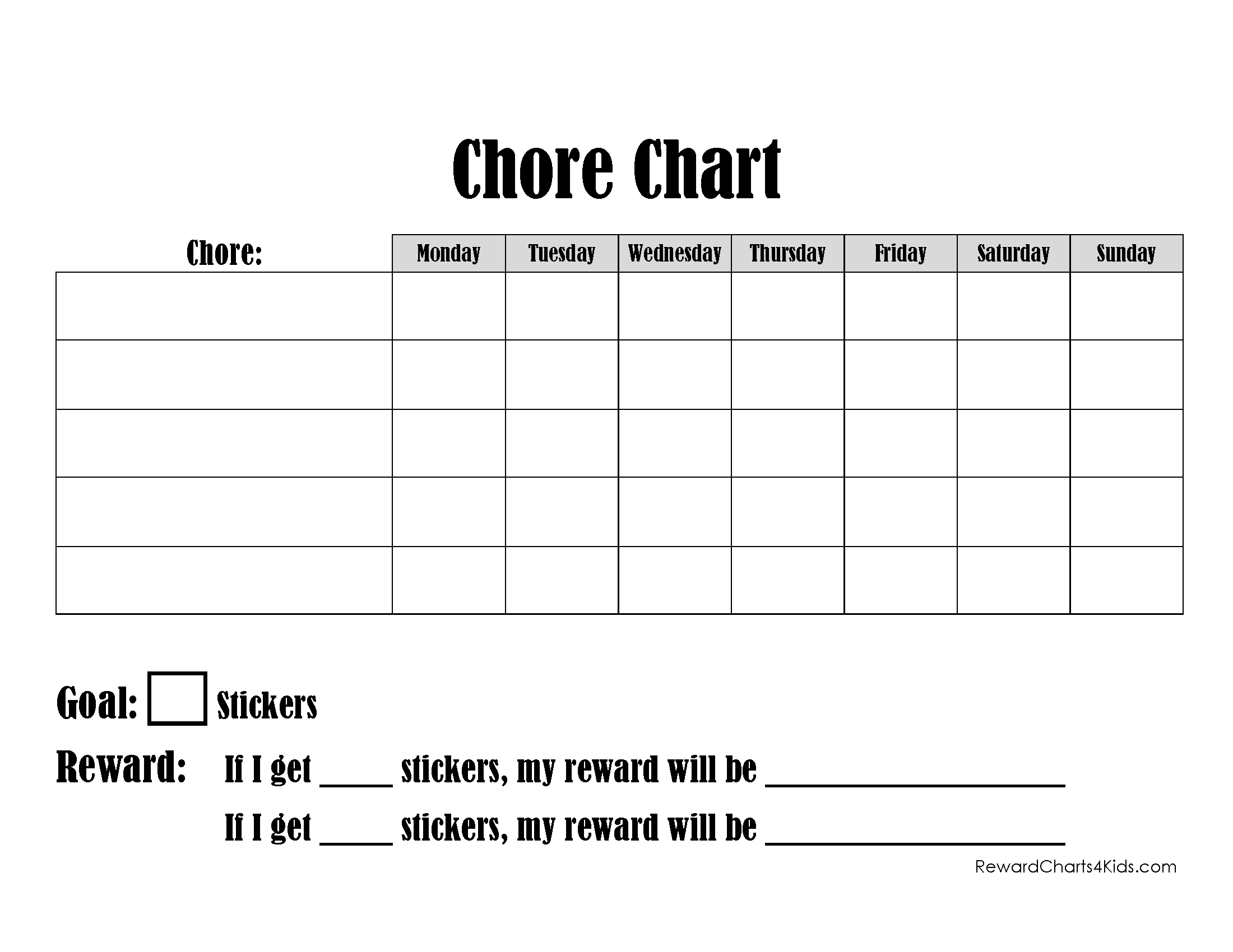 Chores for 7 Year Olds | Chore List & Free Chore Charts