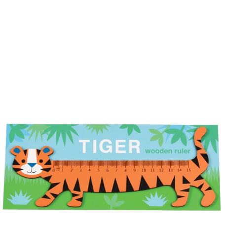 tiger wooden ruler