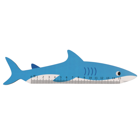 Shark Wooden Ruler