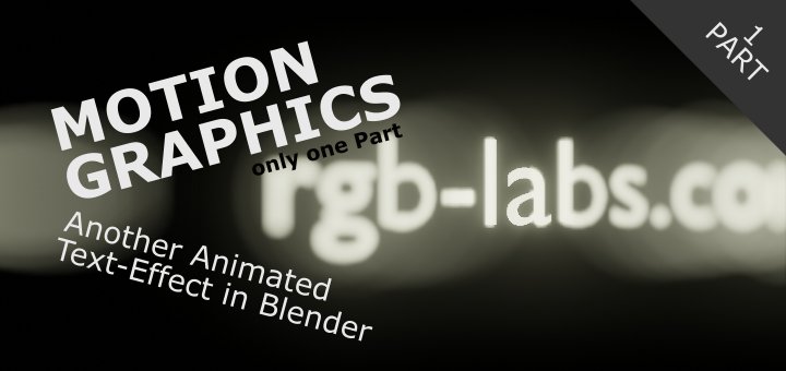 Motion Graphics in Blender