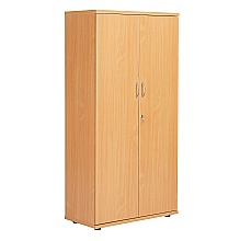 Beech 1600mm high cupboard three shelves