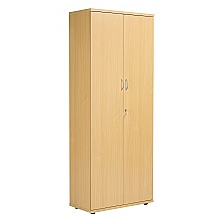 Nova Oak 2000mm high cupboard four shelves