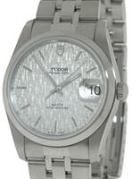 Pre-Owned TUDOR PRINCE SILVER LINEN DIAL