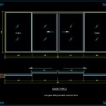 Glass Sliding Door Autocad Block