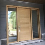 White Oak Front Door With Glass