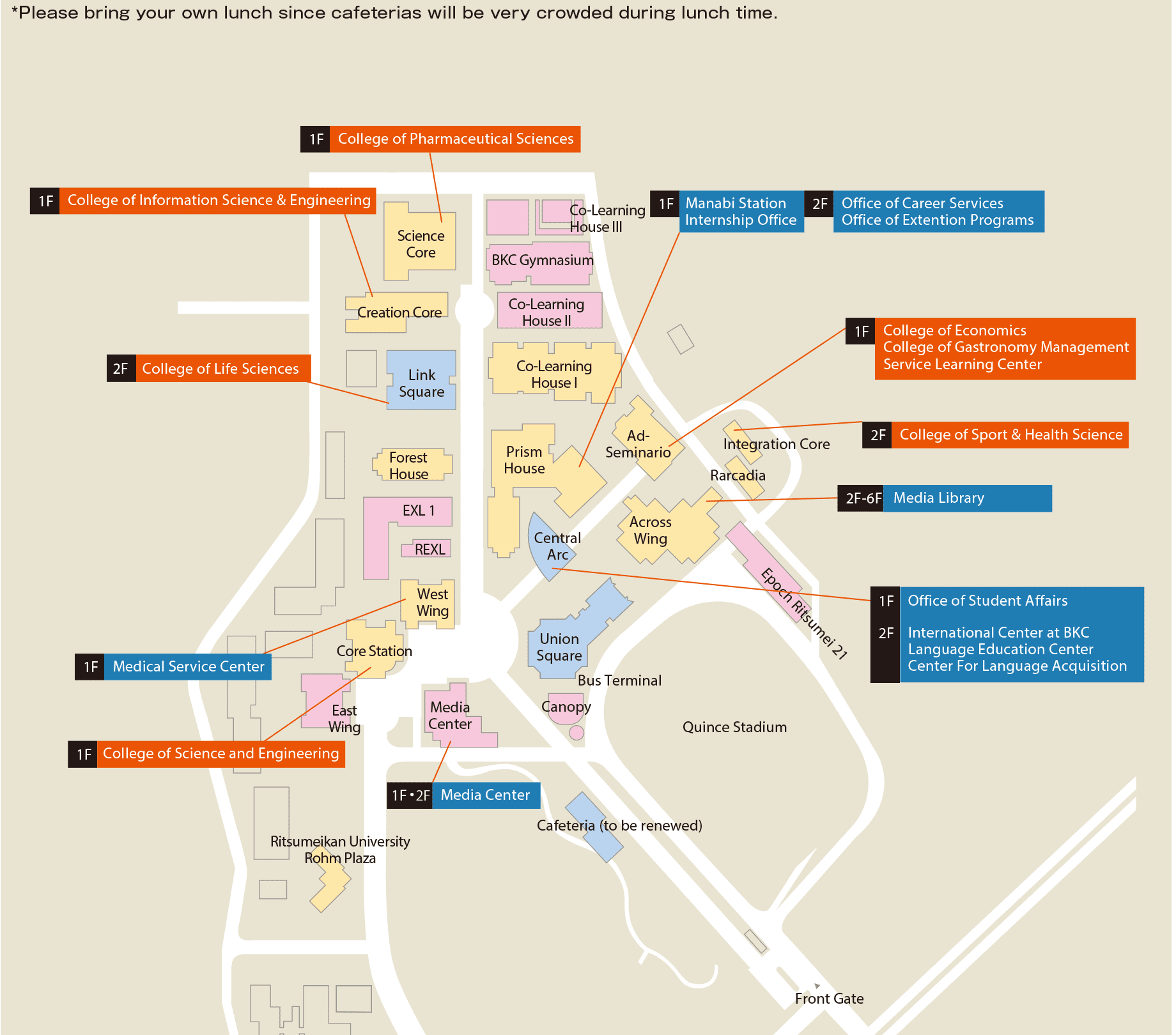 Campus Map｜Biwako・Kusatsu(BKC)｜Startup site Guide for New Students ...