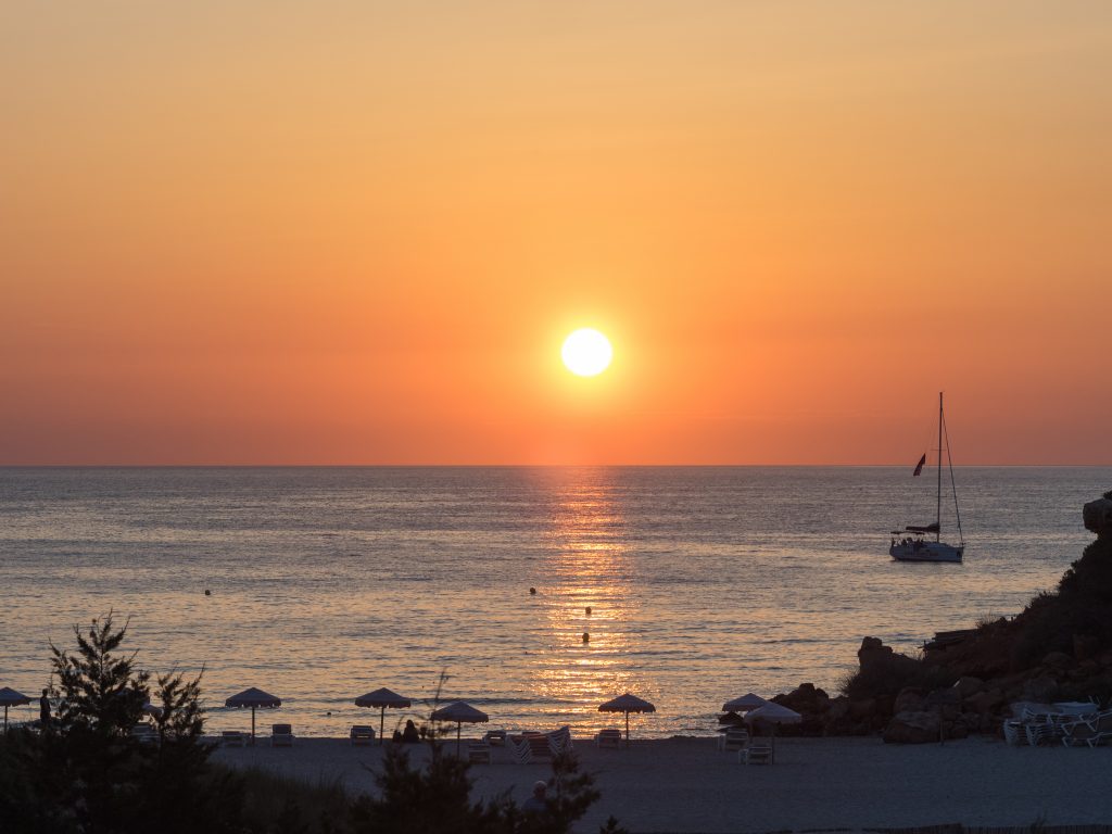 Sunset at Cala Saona