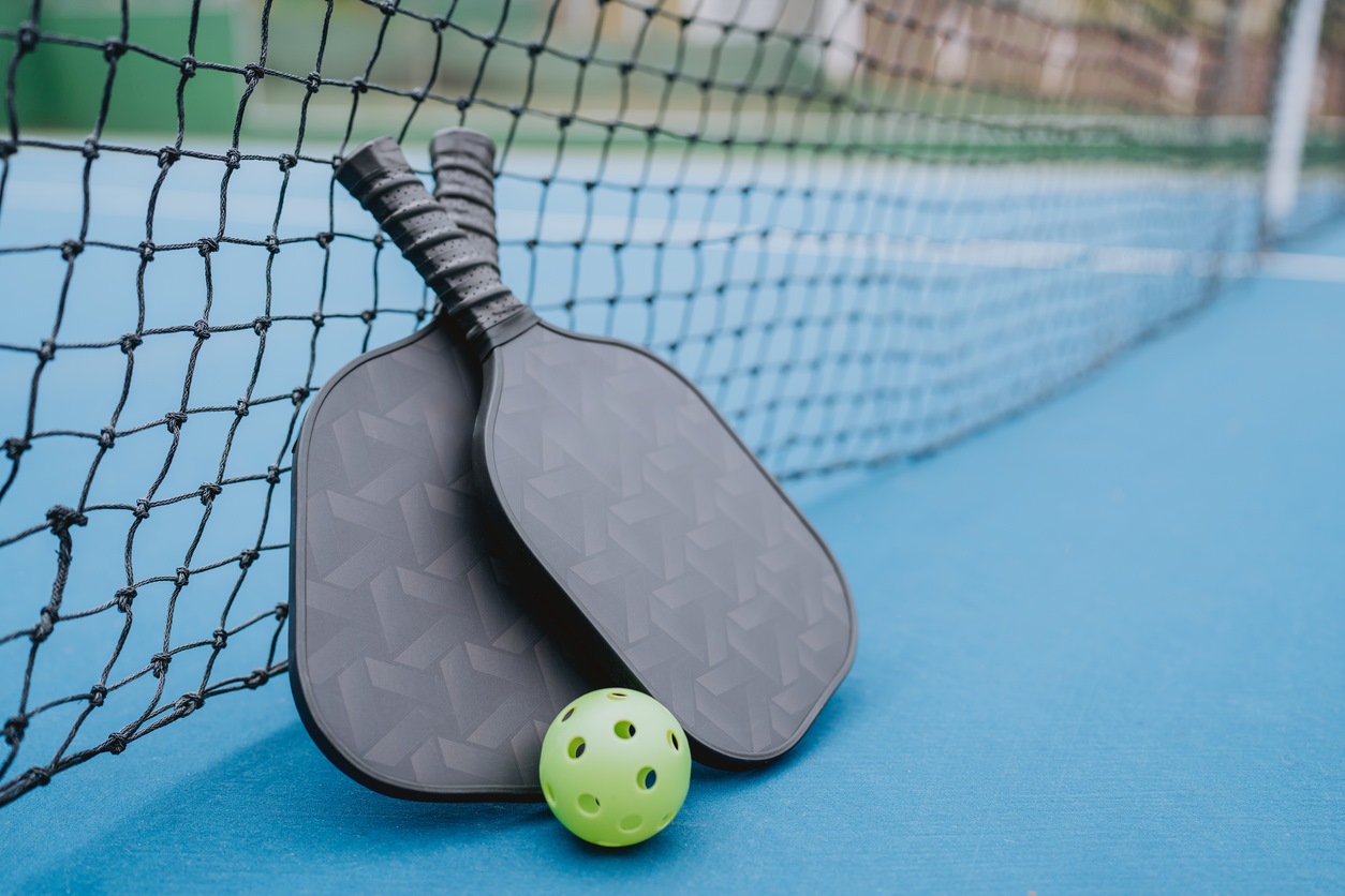 Pickleball paddles in RIU