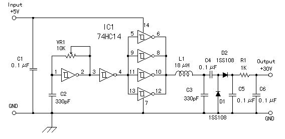 30V power supply with +5V