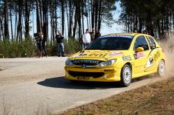 Castelo Branco, Portugal - March 10: Diogo Gago Drives A Peugeot 206 Gti During Rally Castelo Branco by CoisaX