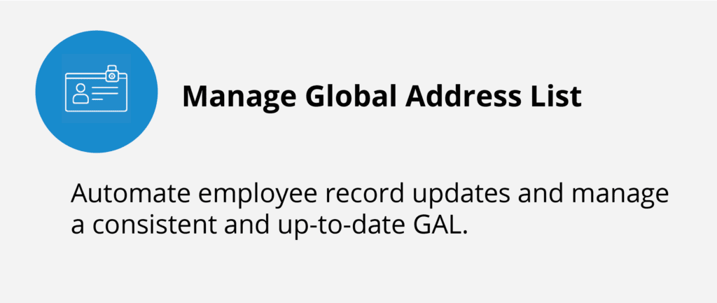 Manage Global Address List