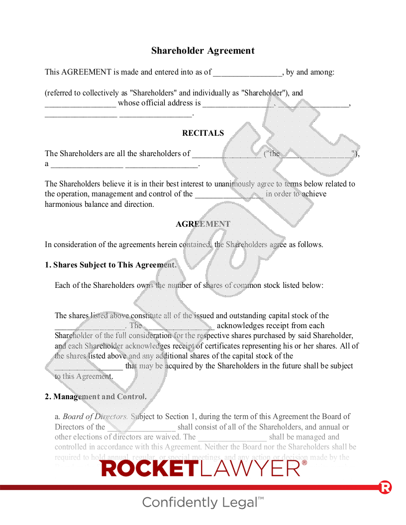 Free Exit Agreement: Make, Sign & Download - Rocket Lawyer