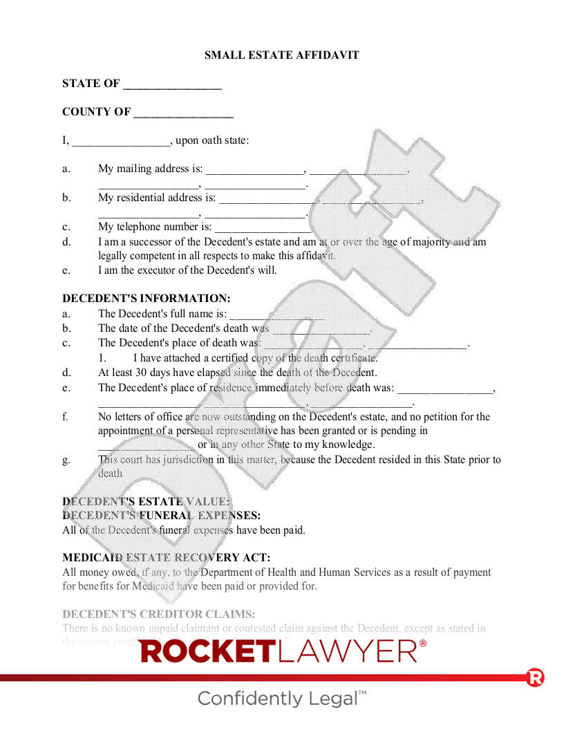 Free Affidavit Of Residence Template FAQs Rocket Lawyer, 45% OFF