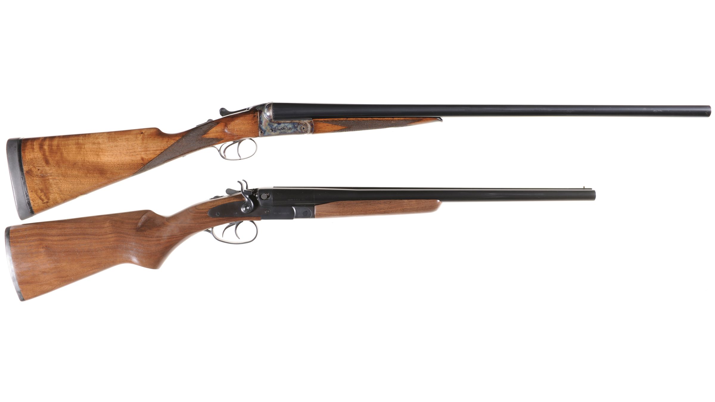 Two Double Barrel Shotguns