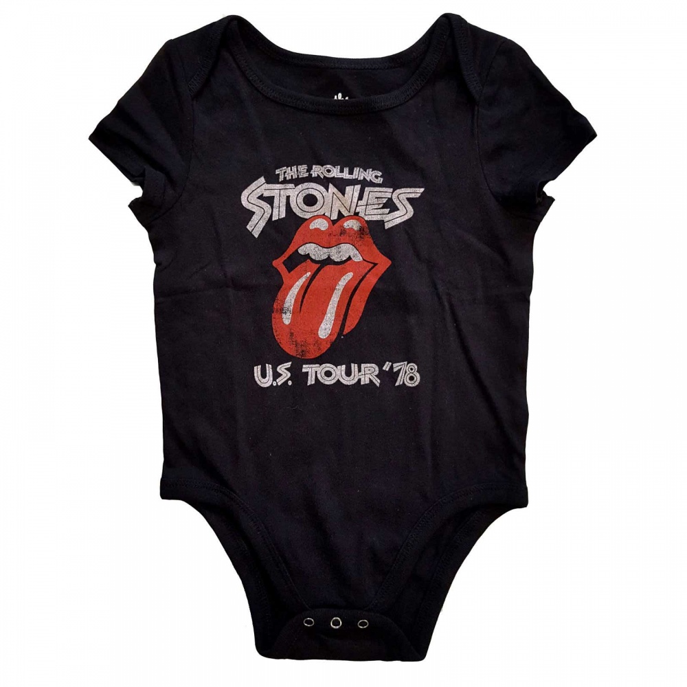 The Rolling Stones Tongue Logo Baby Grow