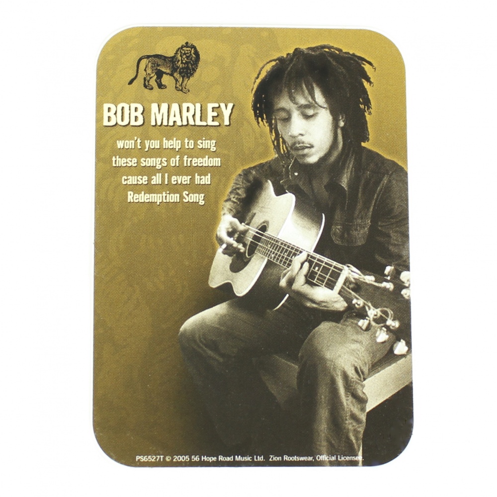 Bob Marley Acoustic Guitar Vinyl Sticker