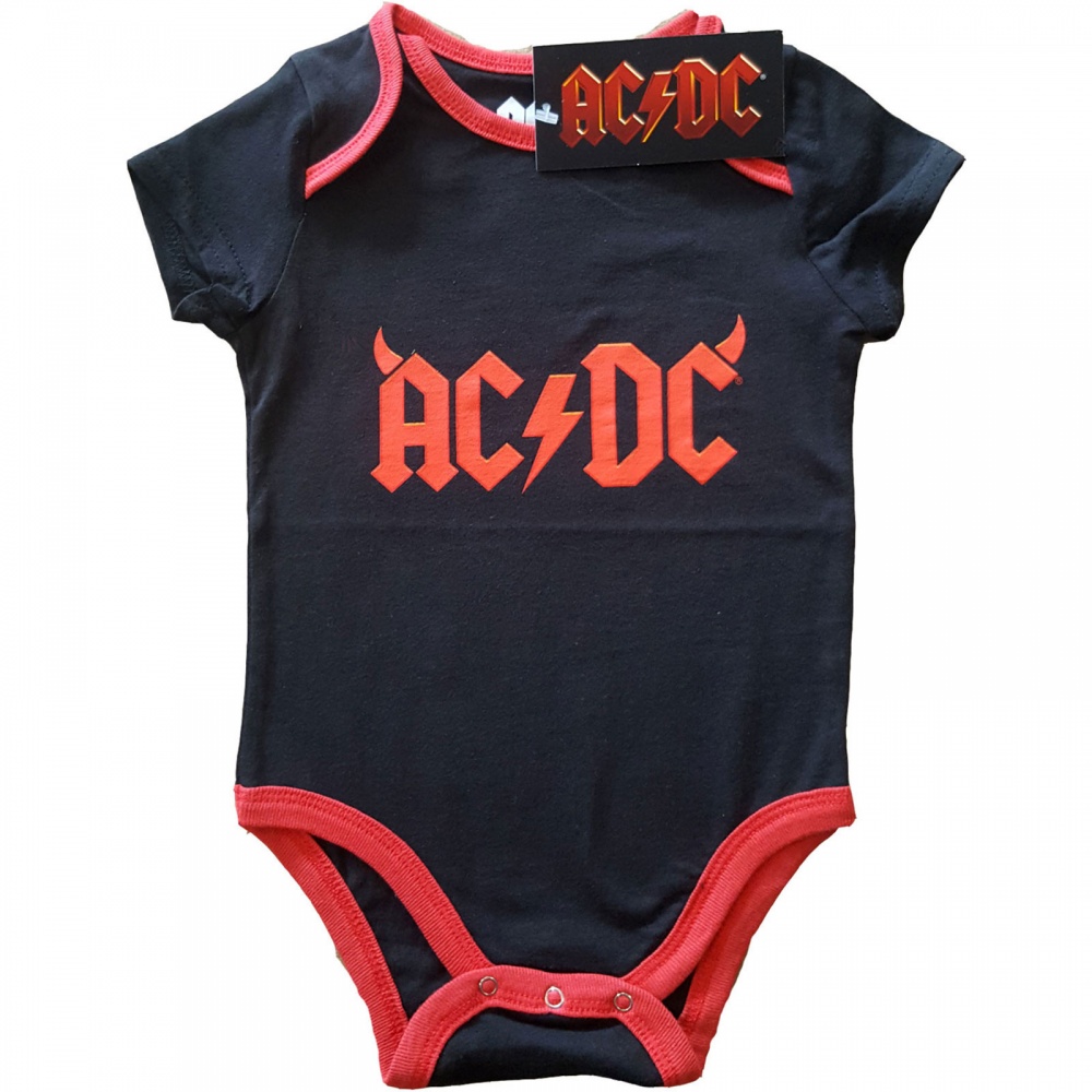 AC/DC Horns Logo Baby Grow