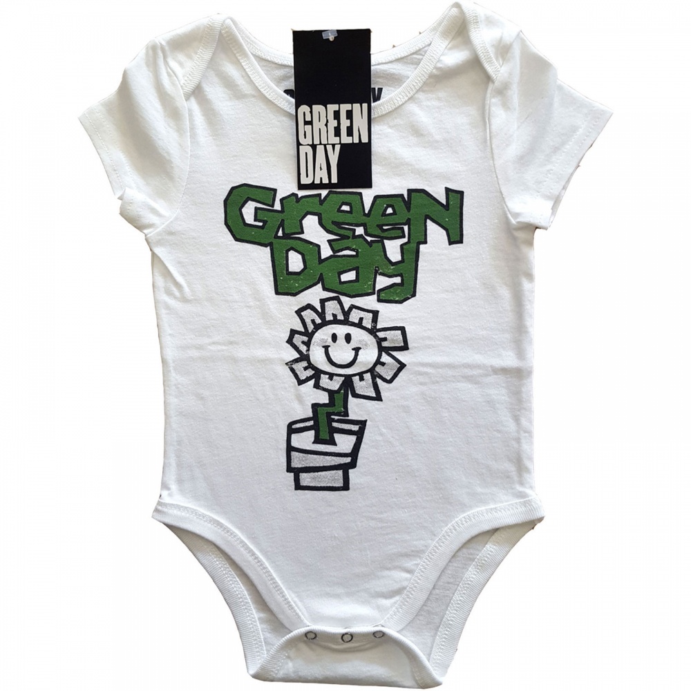 Green Day Flower Pot Baby Grow