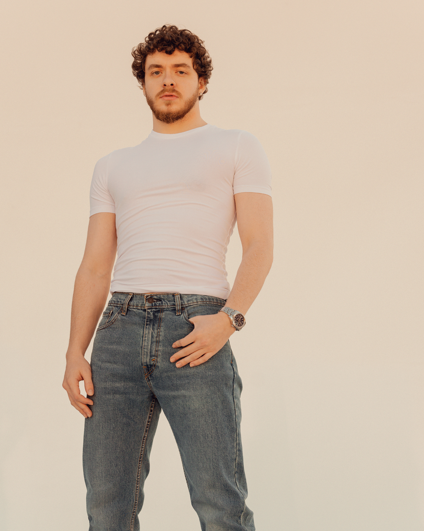 Jack Harlow, photographed in Los Angeles on January 31st, 2022 by Ryan Pfluger.