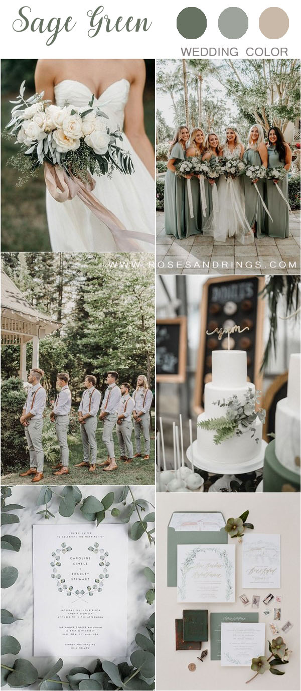 sage green wedding color ideas