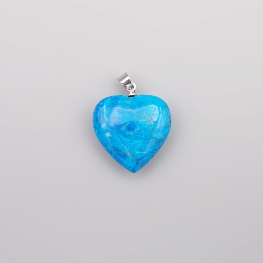 Blue Howlite Heart Pendant - Rowell Rocks Ltd