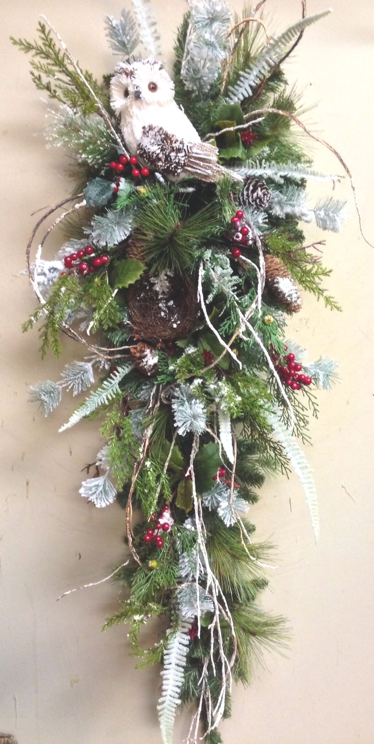 Christmas Swags For Doors | Big Front Doors Teardrop Wreath | Christmas Wreath Door Wreath ..