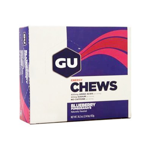 GU Energy Chews Case of 12 Blueberry Pomegrante