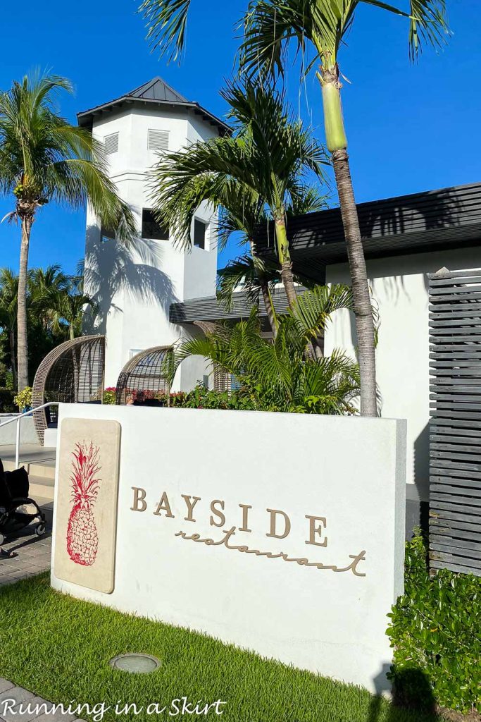 Beaches Turks and Caicos restaurants Bayside exterior