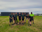 The Farmlands New Plymouth team breaks ground at the new site.