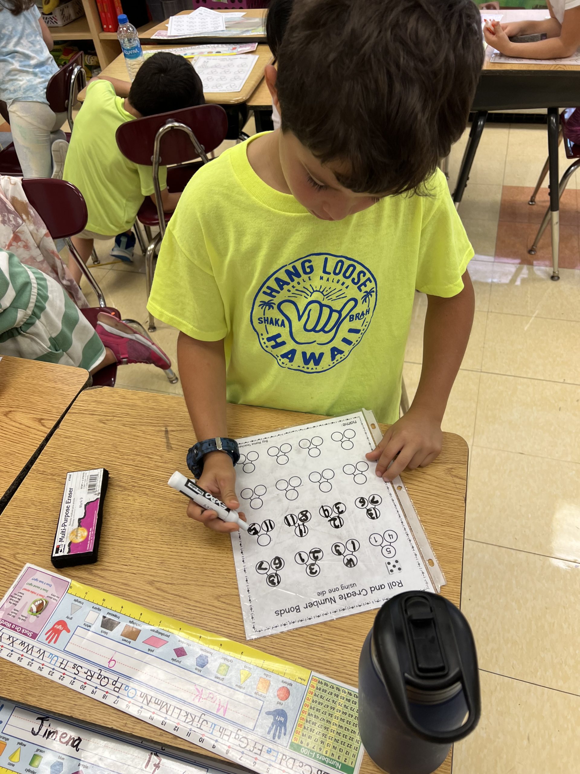 Number Bond Dice Game - Washington School