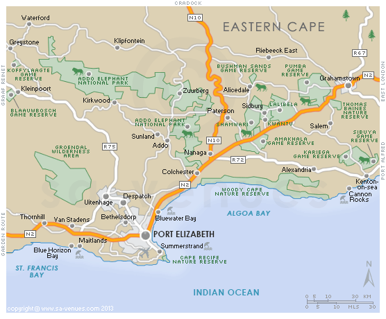 Addo Elephant Park Map