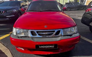 This 2002 Saab 9-3 Viggen in Laser Red is a rare, well-maintained example of Saab’s high-performance turbocharged icon.