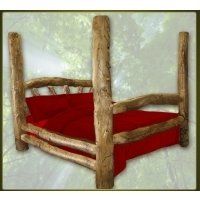 Brand New Custom Rustic Furniture Aspen Log Poster Bed