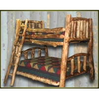 Brand New Rustic Furniture Custom Log Bunk Bed