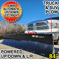 Tuff Lift Sidekick XL 84" Snow Plow Blade 4 Way Automatic Up/Down & Left/Right w/ Wireless Remote