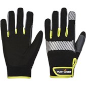 Portwest A770 PW3 Mechanics Style General Utility Gloves with Synthetic Leather Palm