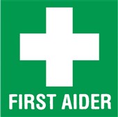 First Aider Helmet Sticker  