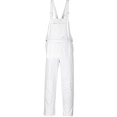 Portwest S810 White Bolton Painters Cotton Bib & Brace Overalls 305g