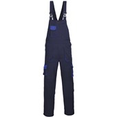 Portwest TX12 Texo Contrast Polycotton Bib & Brace Overalls 245g