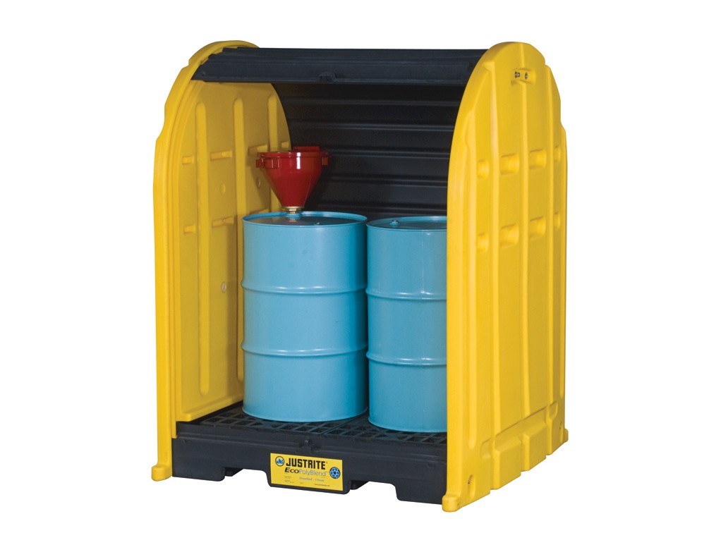 Justrite 2 Drum Drumshed, Ecopolyblend